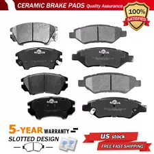 Front & Rear Ceramic Brake Pads for 2010 2011 2012 2013 2014 2015 Chevy Camaro