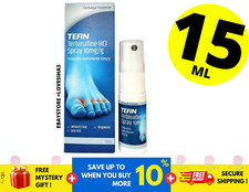 1 X Tefin Terbinafine HCI Spray 10mg/g 15ml Fungal Treatment