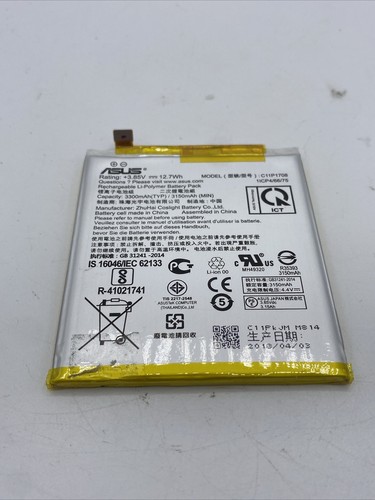 ASUS BATTERIA LITIO ORIGINAL RICAMBIO C11P1708 3300mAh PILA ZENFONE 5 ZE620KL 5Z