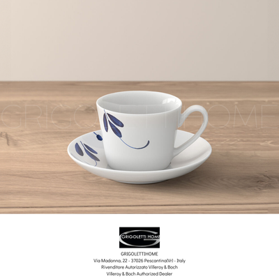Assiette De Présentation Villeroy & Boch Vieux Luxembourg Brindille - Porcelaine Bleu Et Blanc - 30 Cm