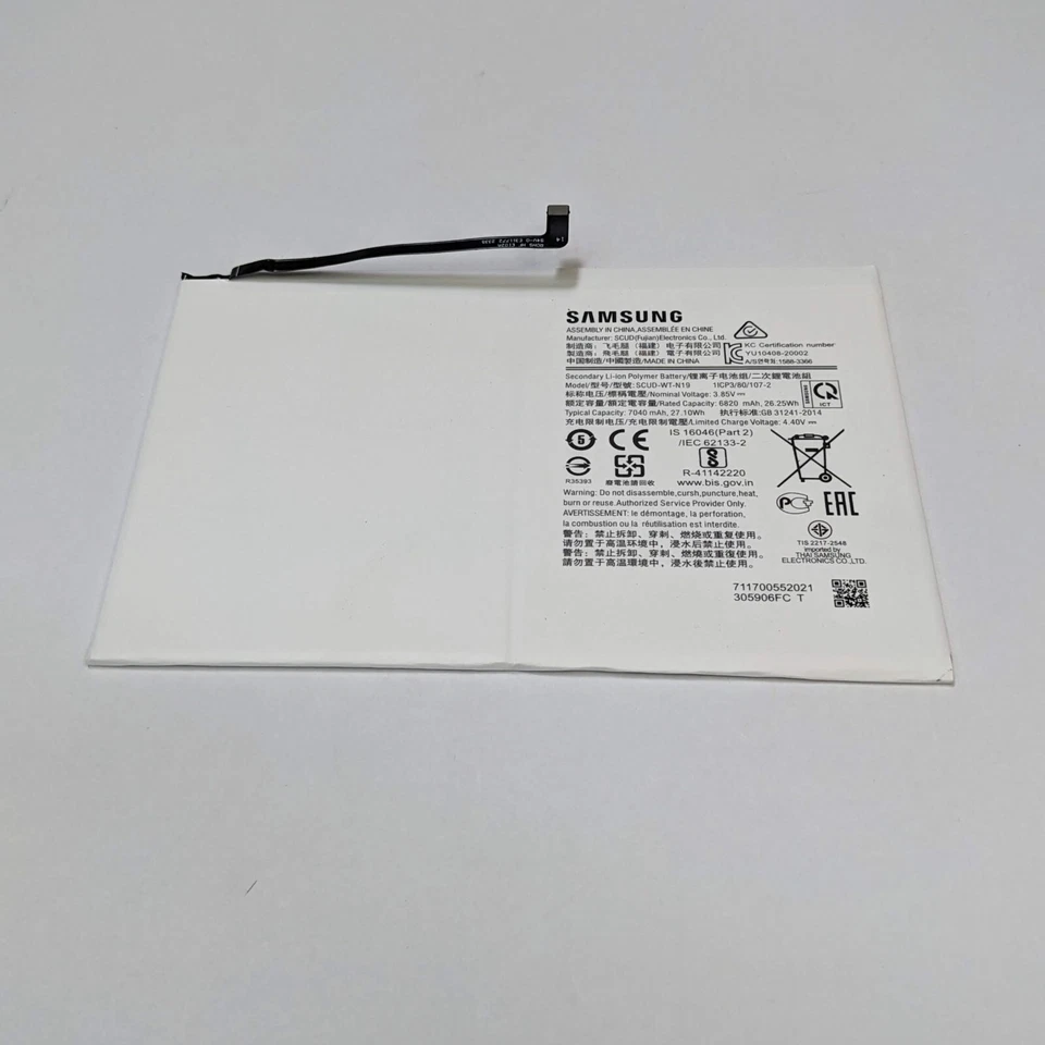 Original Samsung GALAXY Tab A7 10.4" 2020 Battery SCUD-WT-N19 7040mAh - Image 4 of 4