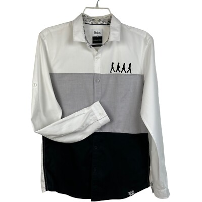 The Beatles X Selected Mens S Long Sleeve Button Up Shirt Flip Cuffs Abbey  Road