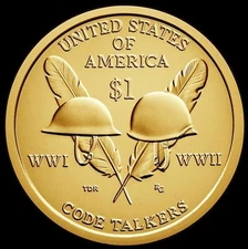 2016 D Sacagawea Native American Dollar US Mint Coin "BU" Code Talker!