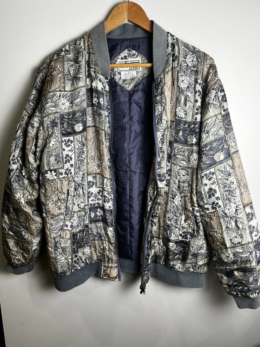 Patterned puffer hot sale jacket
