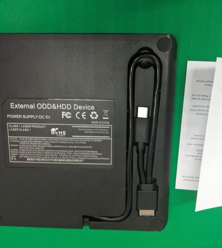 Masterizzatore sottile CD DVD cavo integrato + alimentaz USB SPEDIZIONE GRATUITA - Foto 7 di 13