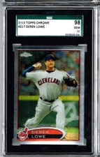 2012 Topps Chrome Derek Lowe SGC 98 / 10