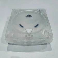 SEGA Dreamcast Console 3rd Party Translucent Case Shell Transparent Clear