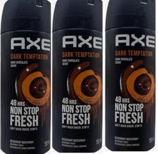Axe Dark Temptation Mens Deodorant Body Spray, 150ml pack of 3