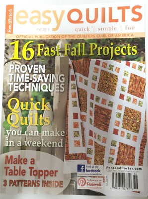 Fons & Porter's Easy Quilts Magazine Fall 2013