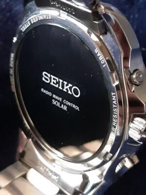 時計 SEIKO BRIGHTZ 7B24 Seiko Brightz 7B24-0AE0 Stainless Steel Date Solar Mens Watch From