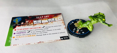 HorrorClix Deep One #059 Blau Figur Modell Vintage Horror Clix