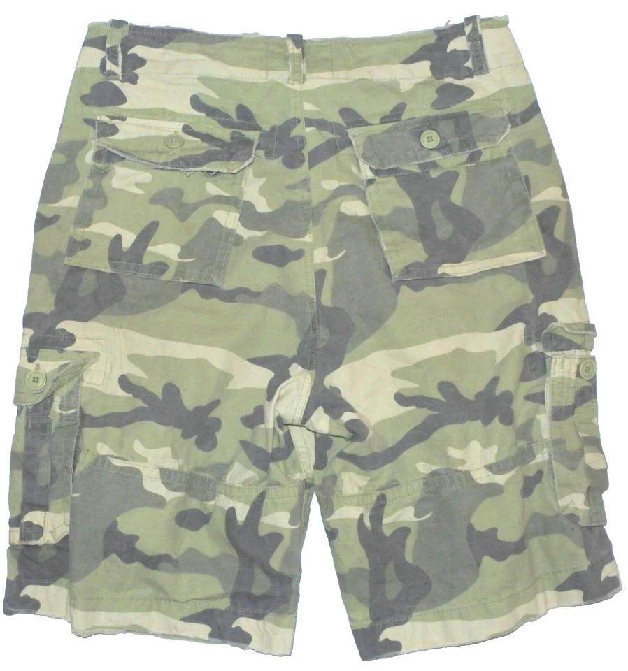 Mens 34 Ditch Plains Ripstop Cotton Summer Camouflage Cargo Shorts Camo - Image 4 of 4