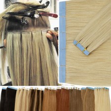 Invisible Skin Wefts Tape In 100 Russian Remy Human Hair Extensions Full Head