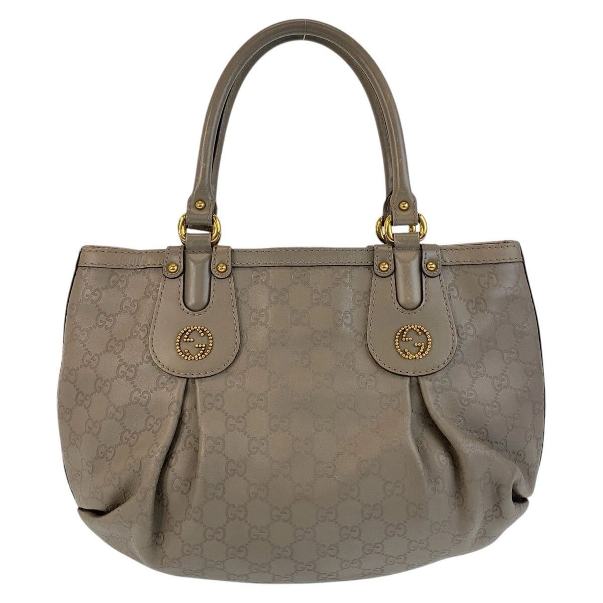 Sac fourre tout GUCCI Scarlet Guccissima 269953 sac à bandoulière gris matériel doré