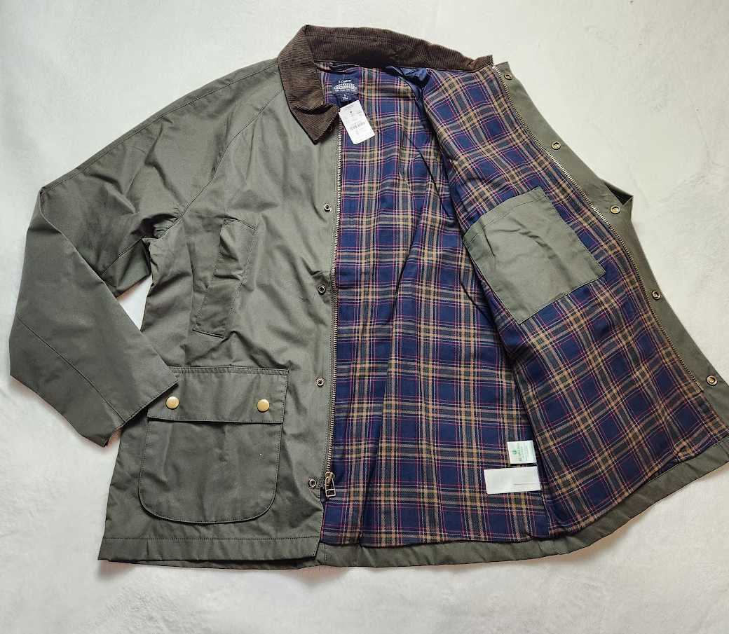 New men's M L XL J Crew Factory plaid lined Waxed twill New men's M L XL J Crew Factory plaid lined Waxed twill