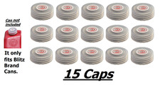 15 BLITZ GAS CAN CAP only fits Blitz Brand Gas Diesel Kerosene Plastic fuel cans