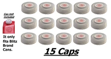 15 BLITZ GAS CAN CAP only fits Blitz Brand Gas Diesel Kerosene Plastic fuel cans