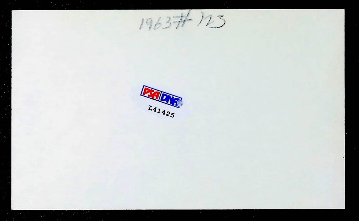 Don Wert Signed Autographed 3x5 Index Card 1968 Detroit Tigers PSA