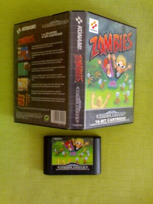 Videogame ZOMBIES Konami Sega Mega Drive Megadrive Genesis Pal Version  
