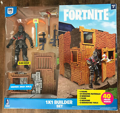 ゲームキャラクター FORTNITE 1X1 BUILDER SET BLACK KNIGHT Fortnite Black Knight Figure With 1x1 Builder Set MISB 2019