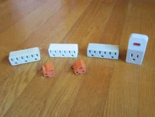 LOT Electrical Outlet Adapter Converter possible vtg Eagle Leviton Surge Supress