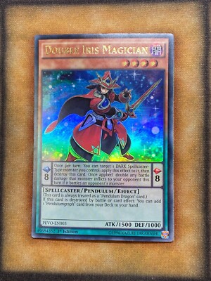 Yugioh Double Iris Magician PEVO-EN003 Ultra Rare 1st Ed NM