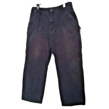 Carhartt heavy cotton carpenter jeans black slightly faded B17