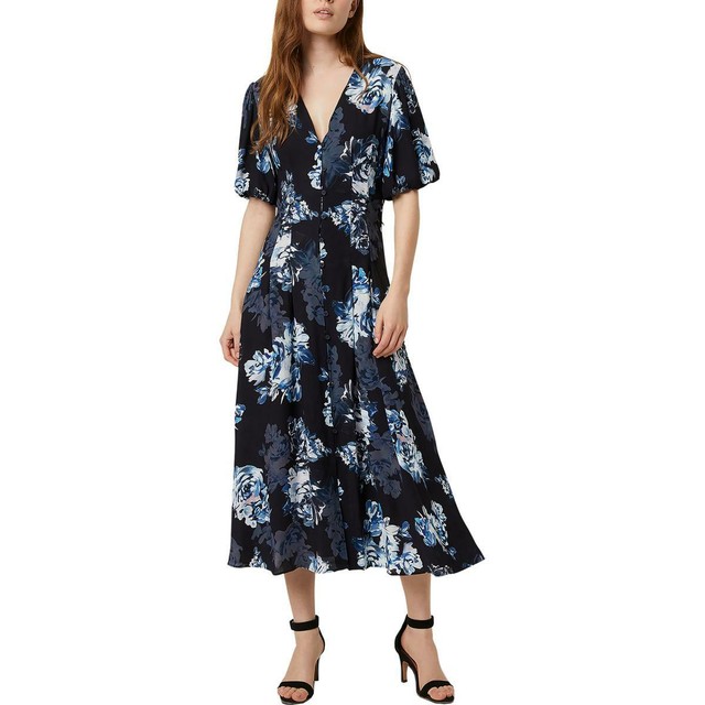 french connection floral midi dress
