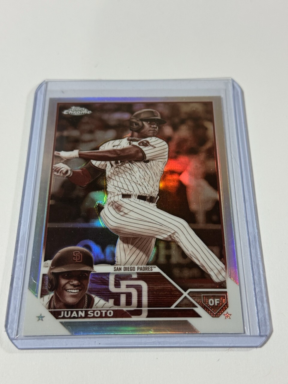 2023 Topps Chrome Juan Soto Sepia Refractor San Diego Padres #100