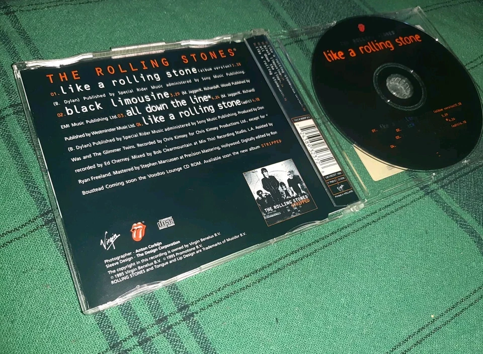 CD _ THE ROLLING STONES _ like a rolling Stone/black Limousine/all down.. DYLAN! - Bild 2 von 4