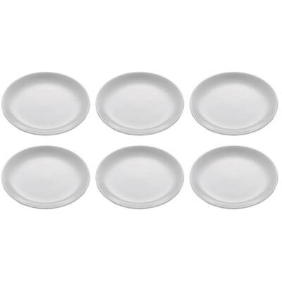 6er Set Kuchenteller WHITE BASICS ROUND D. 19cm weiß Maxwell & Williams