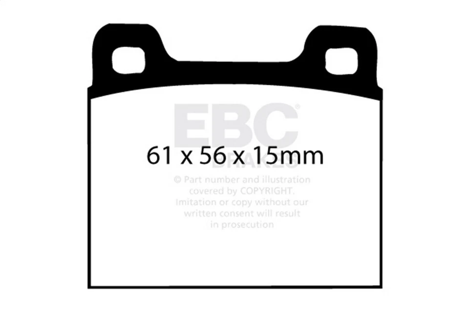EBC Disc Brake Pad Set - Rear Greenstuff Street sport FMSI D031 75 thru 85 Fits Foto 2 de 4