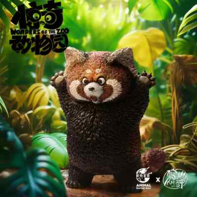 Raven's Nest Wonders Of The Zoo Ailurus fulgens Resin Figures H11CM
