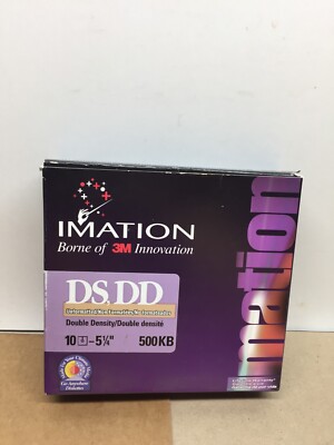 EMPTY BOX   3M Imation DS,DD 500KB Disk -5 1/4'' RETRO DECOR period PROP