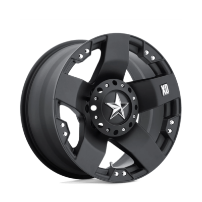 KMC xD775 Rockstar Matte Black Wheels: 20x8.5, 6x135/6x139.7/6x5.5