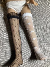 Thigh High Stockings for 13” Little Darling Doll By Dianna Effner (3 Pair) Look!