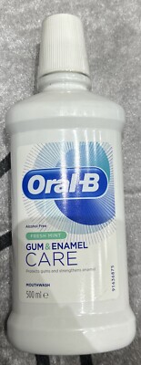 Oral-B Manuelle Zahnfleisch- und Emaillepflege Fresh Mint Mundspülung 500 ml Pack 1,2,3,6