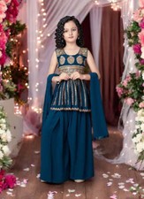 Traditional Salwar Kameez Suit for Young Girls - Ethnic Wear - 01