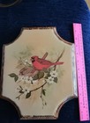 Vintage Wooden Pair of Cardinals Plaque  — photo 4