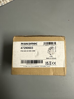 SOCOMEC - 47290603 - Power supply P30 100-240 VAC AUX 24 VDC 30W New | eBay