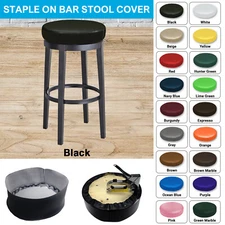 Bar Stool STAPLE ON Seat Cover Vinyl Replacement Office,Kitchen,Restaurant, Exam