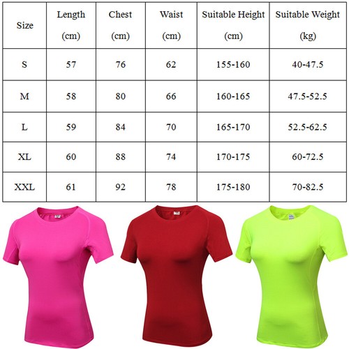 Women Short Sleeve T-Shirt Fitness Yoga Stretch Quick Dry Sport Activewear Tops - Picture 2 of 10