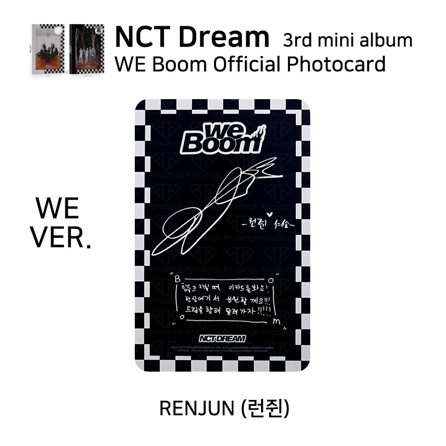 NCT DREAM 3rd mini album WE BOOM Official Photocard Member