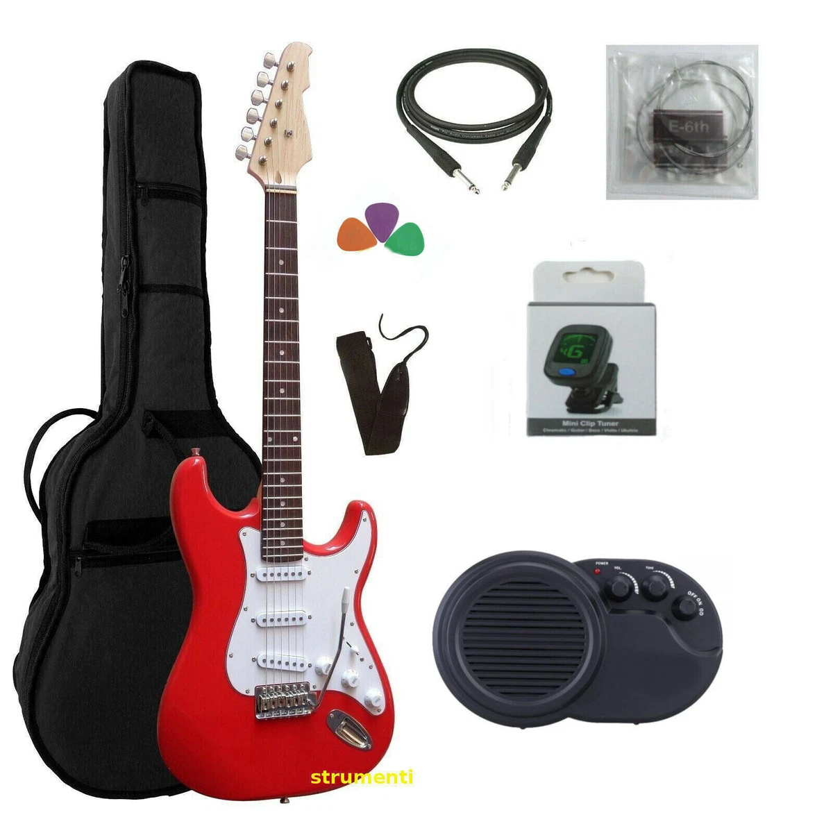 Chitarra Elettrica, ST5, MSA In Set, Amplificatore 45 Watt GW25 - Foto 5