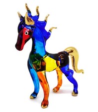 2 " H Mini Horse Glass Figurine Animals Miniature Collectible Crystal Pony Decor