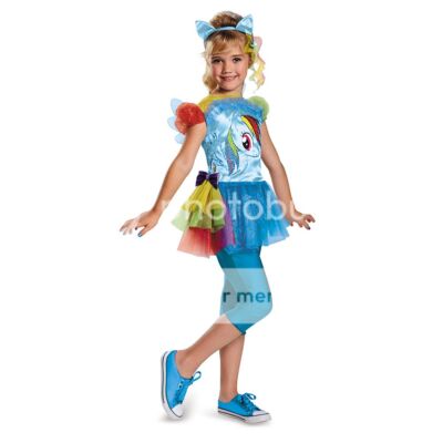 Mädchen Kind My Little Pony Rainbow Dash Klassisch Kinder-Kostüm