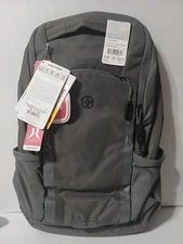 SWISSGEAR Discreet Travel Work Commuter Backpack Fits 15" Laptop - Charcoal Gray