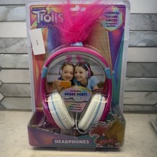 Trolls Youth Headphones Band Together  Parental Control  Pink Hair