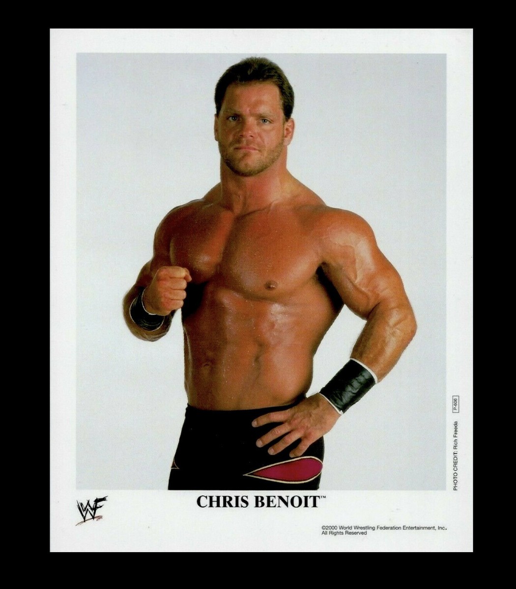 WWE CHRIS BENOIT P-606 OFFICIAL LICENSED ORIGINAL 8X10 PROMO