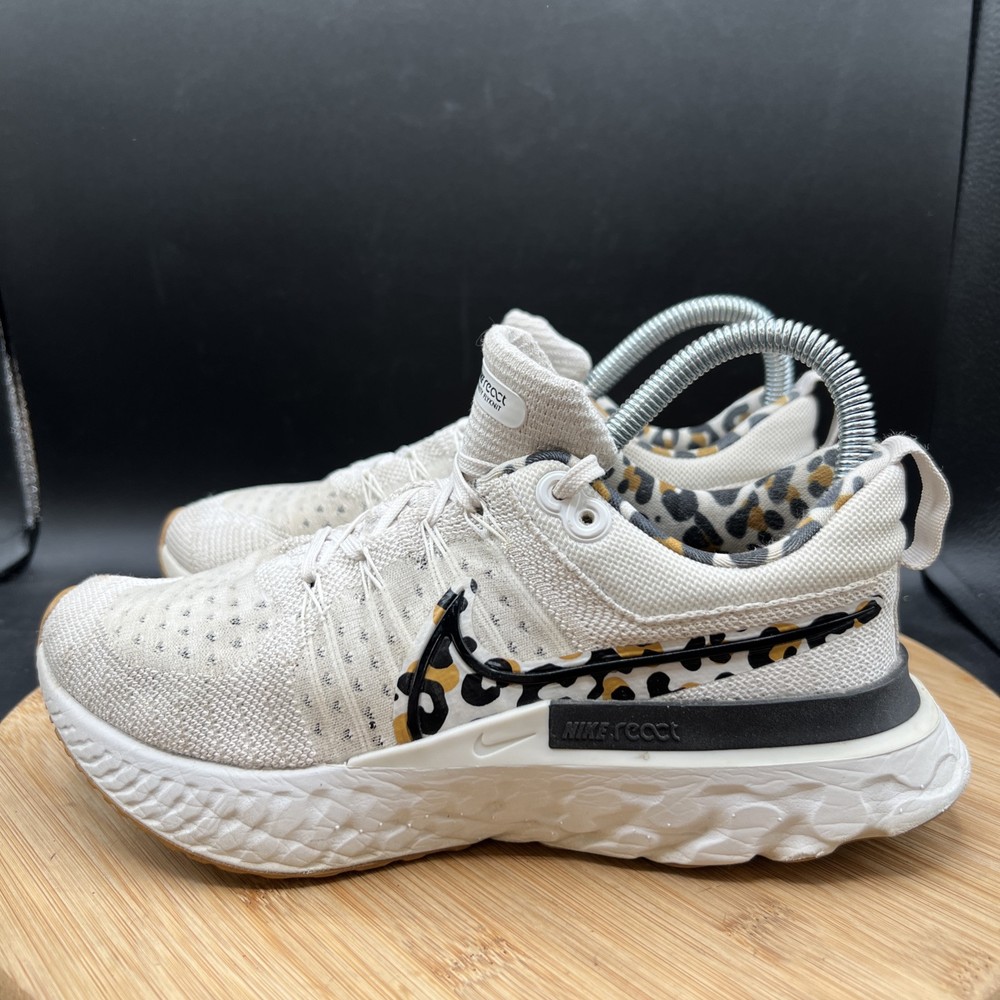 Nike React Infinity Run Flyknit 2 Leopard Women's Size 7 Running Shoes